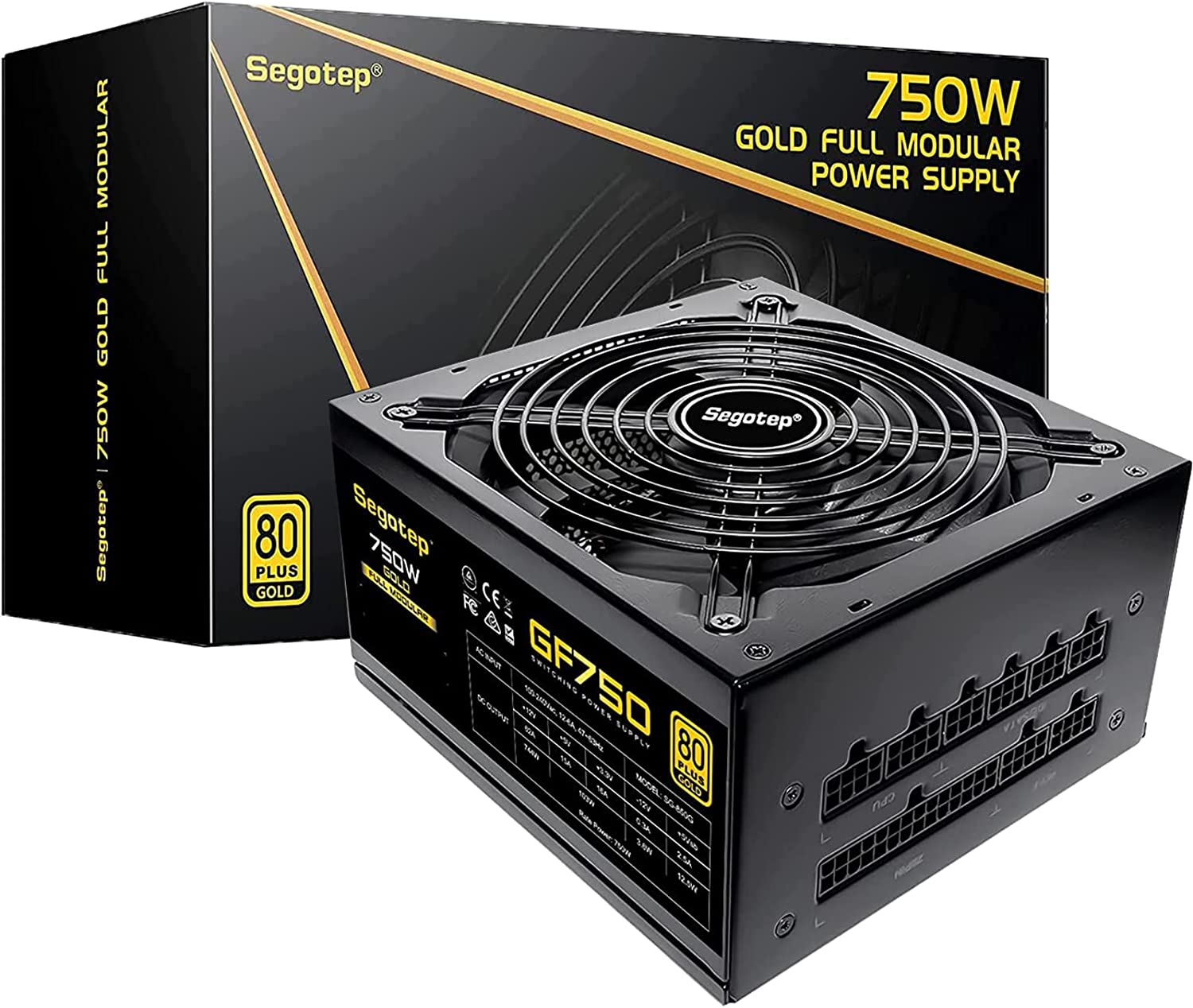 Segotep 750W Fully Modular Gaming Power Supply